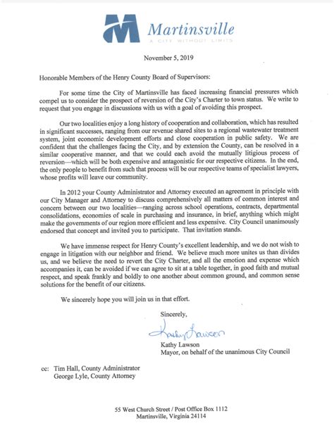how do you address the mayor in a letter